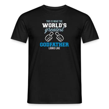 Patenonkel - Männer T-Shirt - Schwarz - Vorne - AI Model Male 178 light (178cm)