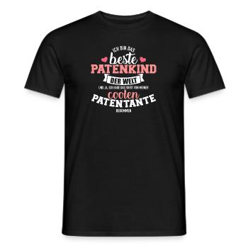 Patenkind - Männer T-Shirt - Schwarz - Vorne - AI Model Male 178 light (178cm)