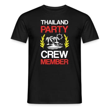 Thailand Party Crew - Männer T-Shirt - Schwarz - Vorne - AI Model Male 178 light (178cm)