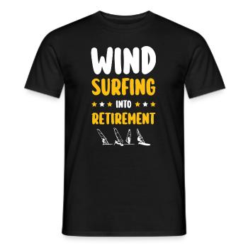Retraite de la planche à voile - T-shirt homme - noir - Devant - AI Model Male 178 light (178cm)