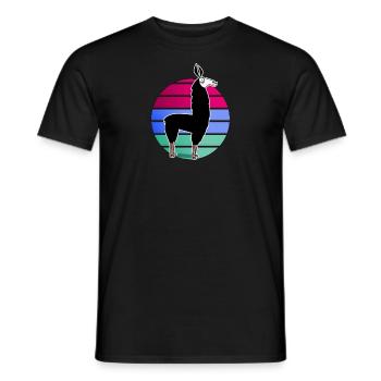 Call eighties - Men's T-Shirt - black - Front - AI Model Male 178 light (178cm)