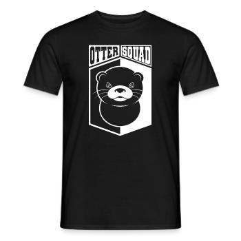 Otter Squad Cool Quote Jolie loutre de mer - T-shirt homme - noir - Devant - AI Model Male 178 light (178cm)