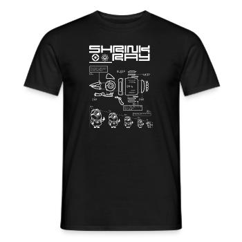 Minions Construction Plan For Shrink Ray - Men's T-Shirt - black - Front - AI Model Male 178 light (178cm)