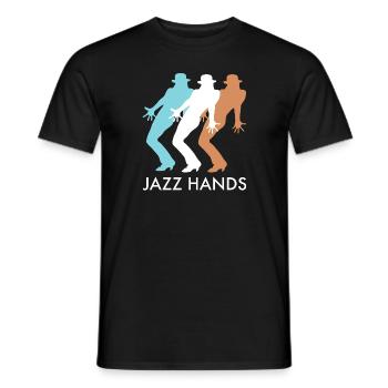 Jazz Hands Chorégraphe de danse jazz - T-shirt homme - noir - Devant - AI Model Male 178 light (178cm)