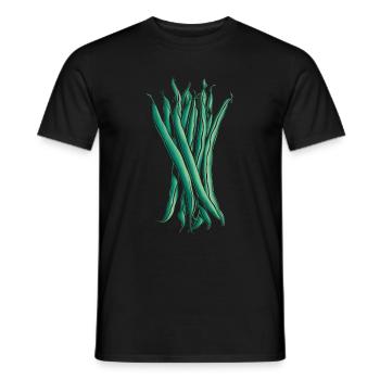 Grüne Bohnen - Männer T-Shirt - Schwarz - Vorne - AI Model Male 178 light (178cm)