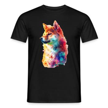 Shiba Inu - Männer T-Shirt - Schwarz - Vorne - AI Model Male 178 light (178cm)