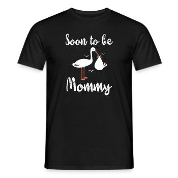 Soon to be mommy - muttertag - Men's T-Shirt - black - Front - AI Model Male 178 light (178cm)