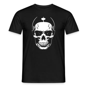 Skull Totenkopf Skullface - Männer T-Shirt - Schwarz - Vorne - AI Model Male 178 light (178cm)