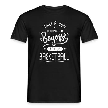 Basketball Bogosse fan de sport basket ball - T-shirt homme - noir - Devant - AI Model Male 178 light (178cm)
