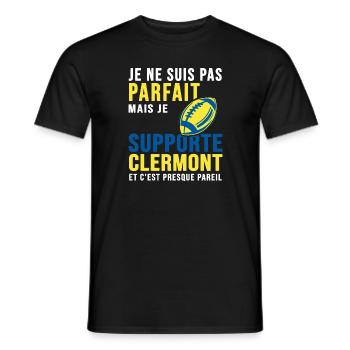 Rugby humour rugby clermont - T-shirt homme - noir - Devant - AI Model Male 178 light (178cm)