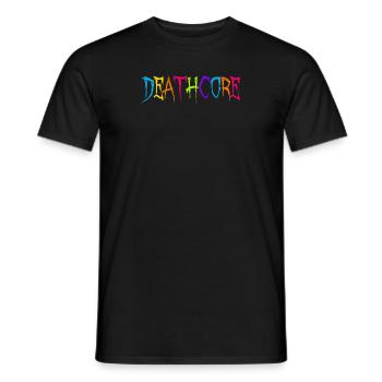 Lustige Deathcore Regenbogenfarben Metalhead - Männer T-Shirt - Schwarz - Vorne - AI Model Male 178 light (178cm)