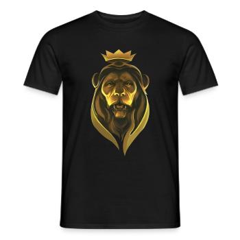 Lion King - Männer T-Shirt - Schwarz - Vorne - AI Model Male 178 light (178cm)