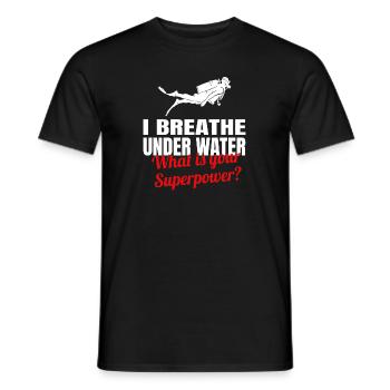 Tauchen, Dive, Diving, Ozean, Schnorcheln, Tauchen - Männer T-Shirt - Schwarz - Vorne - AI Model Male 178 light (178cm)
