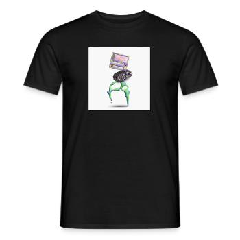 Surrealismus Statue - Männer T-Shirt - Schwarz - Vorne - AI Model Male 178 light (178cm)