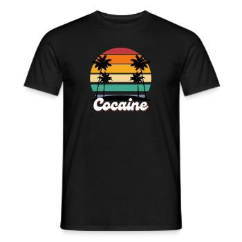 Cocaine - Männer T-Shirt - Schwarz - Vorne - AI Model Male 178 light (178cm)