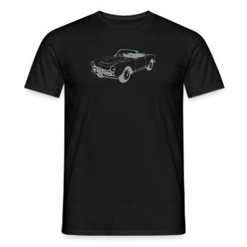 Oldtimer Cabrio (1 Col.) - Männer T-Shirt - Schwarz - Vorne - AI Model Male 178 light (178cm)