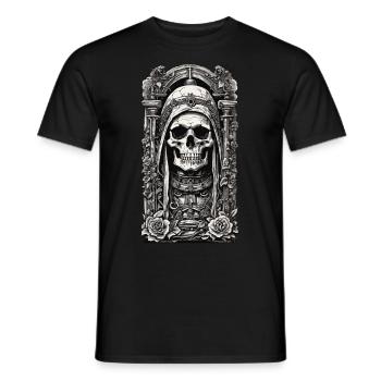 Gothic Eleganz Skelett Vintage Monument - Männer T-Shirt - Schwarz - Vorne - AI Model Male 178 light (178cm)