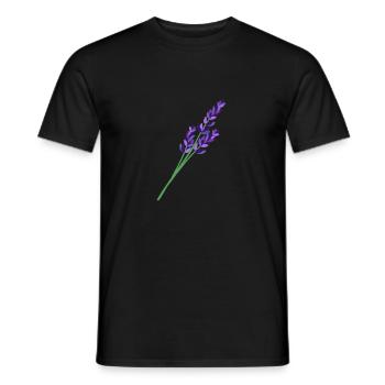 Lavande 1 - T-shirt homme - noir - Devant - AI Model Male 178 light (178cm)