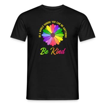 Be Anything Be Child Flower Gift - Men's T-Shirt - black - Front - AI Model Male 178 light (178cm)