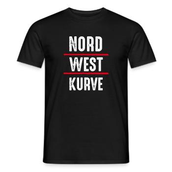 Northwest curve - Men's T-Shirt - black - Front - AI Model Male 178 light (178cm)