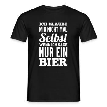 Ich Glaube Mir Nichtmal Selbst Lustiger Spruch - Männer T-Shirt - Schwarz - Vorne - AI Model Male 178 light (178cm)
