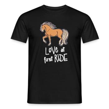 Chevaux islandais Déclaration Amour des chevaux islandais - T-shirt homme - noir - Devant - AI Model Male 178 light (178cm)