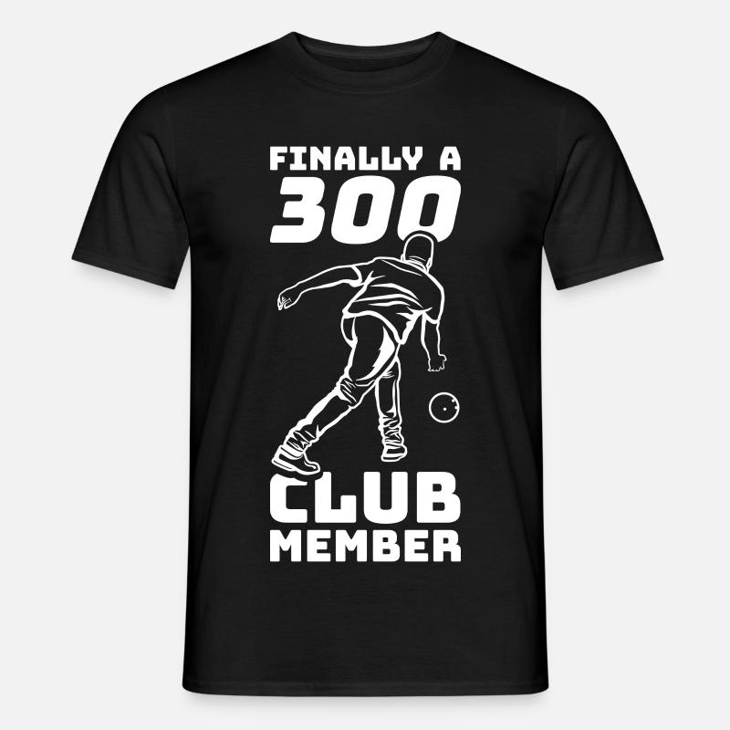 Lustiger Bowling Spruch - Männer T-Shirt - Schwarz