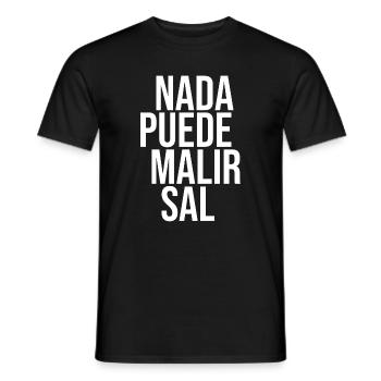 Nothing can harm salt - Men's T-Shirt - black - Front - AI Model Male 178 light (178cm)