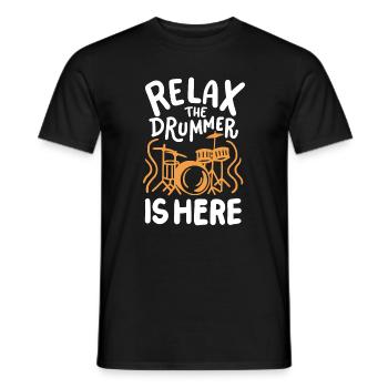 Schlagzeuger Schlagzeug Trommeln - Männer T-Shirt - Schwarz - Vorne - AI Model Male 178 light (178cm)