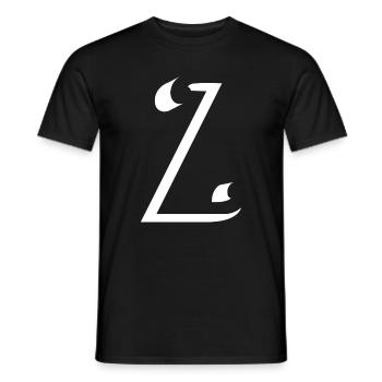 Lettre Z, nom, la lettre Z - T-shirt homme - noir - Devant - AI Model Male 178 light (178cm)