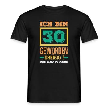 Funny 30th birthday gift - Men's T-Shirt - black - Front - AI Model Male 178 light (178cm)