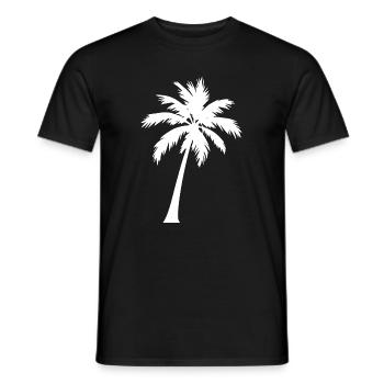 Personalize your own palm tree template - Men's T-Shirt - black - Front - AI Model Male 178 light (178cm)
