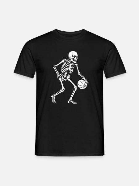 Skeleton Dribbler Basketball - Men's T-Shirt - black