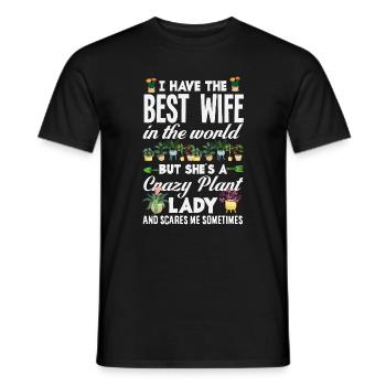 Cadeaux pour les jardins et les amoureux des plantes - T-shirt homme - noir - Devant - AI Model Male 178 light (178cm)