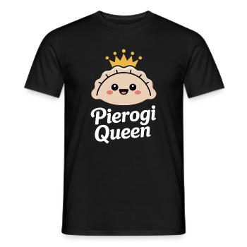 Queen Dumplings – Un joli boulette dans la couronne - T-shirt homme - noir - Devant - AI Model Male 178 light (178cm)