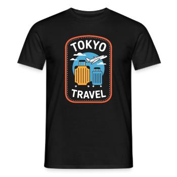 Tokyo Japan Travel Reise Motiv - Männer T-Shirt - Schwarz - Vorne - AI Model Male 178 light (178cm)