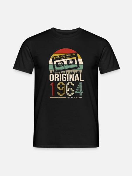 1964 Birthday 1964 Born in 1964 Birthday - Men's T-Shirt - black
