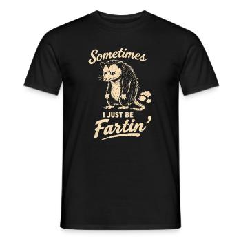 Manchmal bin ich einfach nur ein furzender Mann, e - Männer T-Shirt - Schwarz - Vorne - AI Model Male 178 light (178cm)