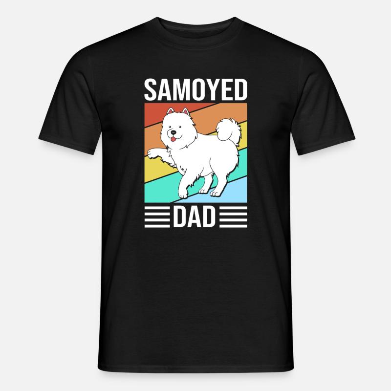 Samojede - Männer T-Shirt - Schwarz