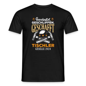 Tischler Geselle Geschafft - Männer T-Shirt - Schwarz - Vorne - AI Model Male 178 light (178cm)