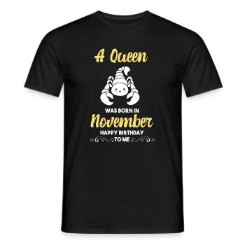 Sternzeichen Skorpion - Männer T-Shirt - Schwarz - Vorne - AI Model Male 178 light (178cm)