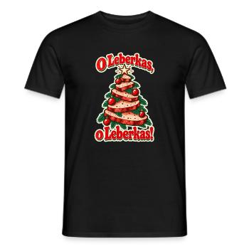 O Leberkas - Männer T-Shirt - Schwarz - Vorne - AI Model Male 178 light (178cm)