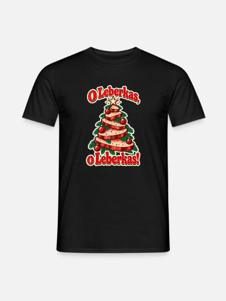 O Leberkas - Männer T-Shirt - Schwarz