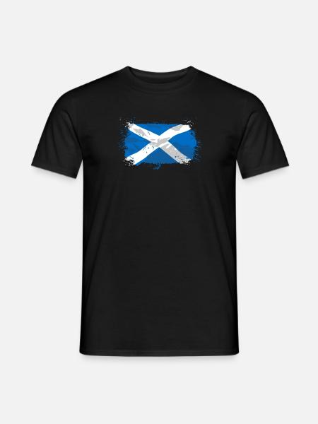 Scotland Flag - Männer T-Shirt - Schwarz