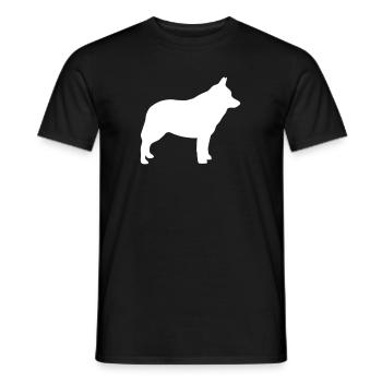Schipperke - Männer T-Shirt - Schwarz - Vorne - AI Model Male 178 light (178cm)