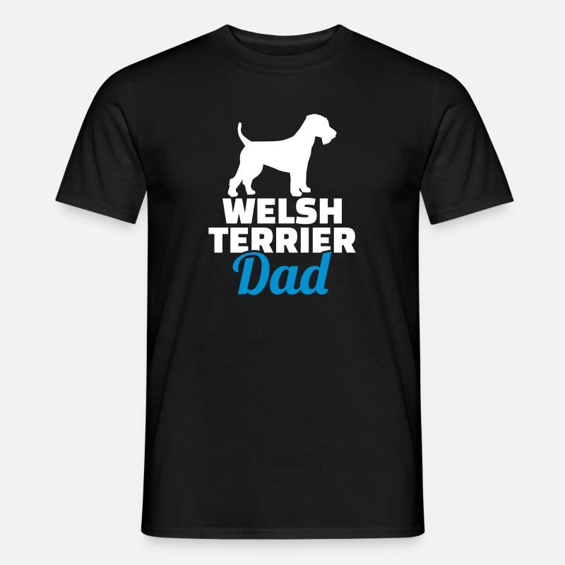 Welsh Terrier - Männer T-Shirt - Schwarz