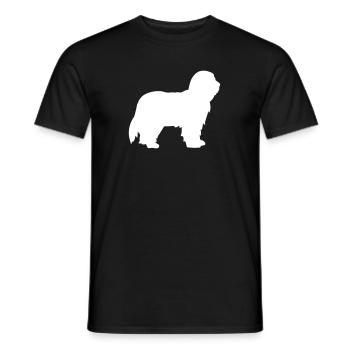 Bearded Collie - T-shirt homme - noir - Devant - AI Model Male 178 light (178cm)
