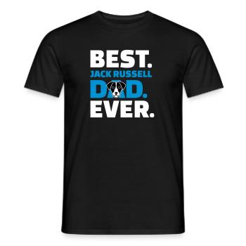 Jack Russell Terrier - Men's T-Shirt - black - Front - AI Model Male 178 light (178cm)