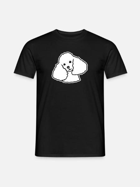 Pudel - Männer T-Shirt - Schwarz