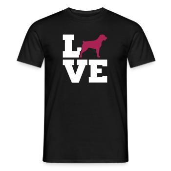 Rottweiler - T-shirt homme - noir - Devant - AI Model Male 178 light (178cm)